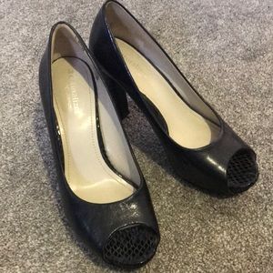 Naturalizer Open toed black heels